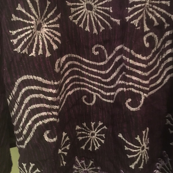 Purple Butterfly Sleeve Boho Blouse! - Picture 3 of 4